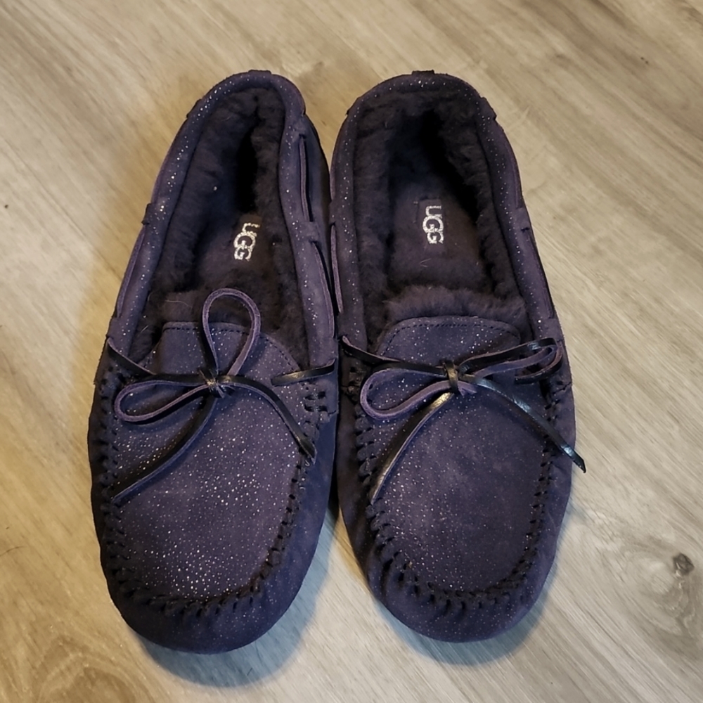 Purple UGG slippers